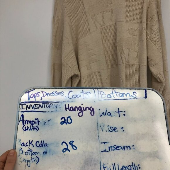 Vintage Brimwick Creme Yellowstone crew oversized sweater moose bear trees - Picture 14 of 15